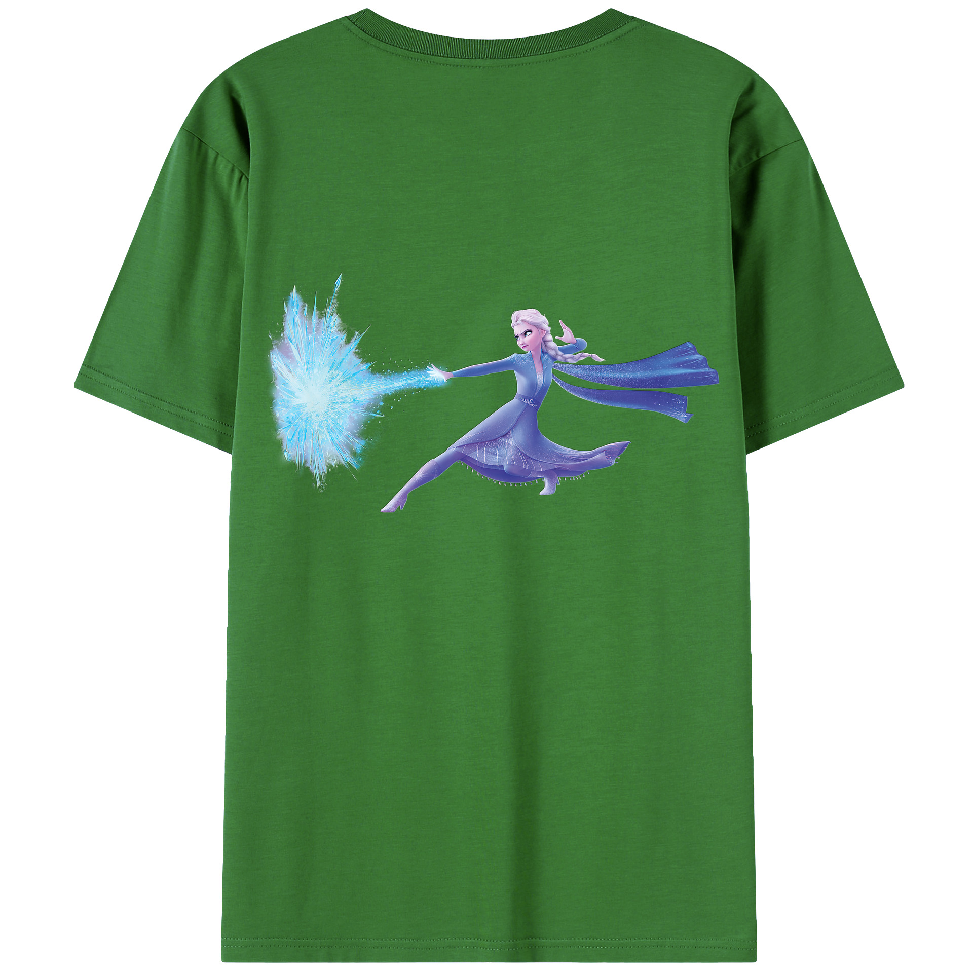 （画像用） アナと雪の女王 アンナ エルサ Frozen Anna Elsa レディース半袖Tシャツ(バックプリント)